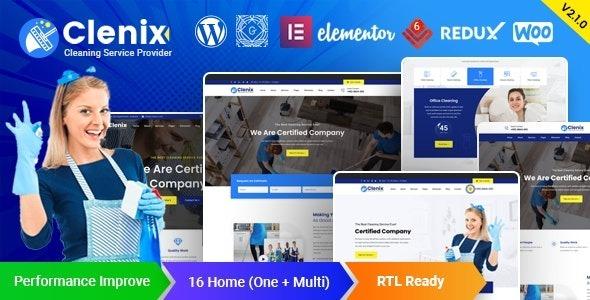 Clenix Cleaning Services WordPress Theme Nulled Free Download