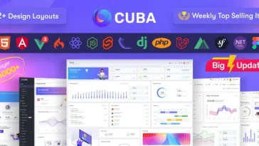 Cuba HTML Admin Dashboard Template Nulled Free Download