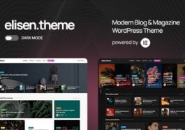 Elisen Blog & Magazine WordPress Theme Nulled Free Download