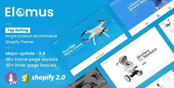 Elomus Shop Single Product Shopify Theme Nulled Free Download