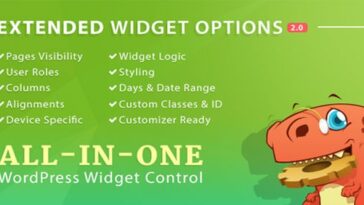 Extended Widget Options All-in-One WordPress Widget Control Nulled Free Download
