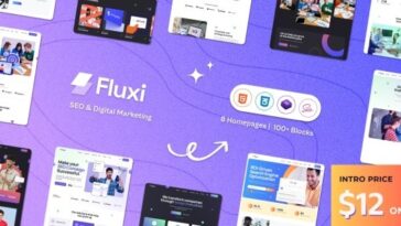 Fluxi SEO & Digital Marketing Agency WordPress Theme Nulled Free Download