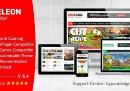 Gameleon WordPress Arcade Theme & News Magazine Nulled Free Download