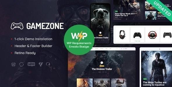 Gamezone Gaming Blog & Store WordPress Theme Nulled Free Download