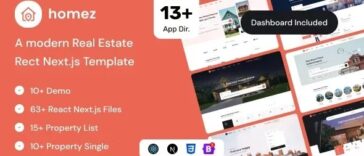 Homez Real Estate React NextJS Template Nulled Free Download