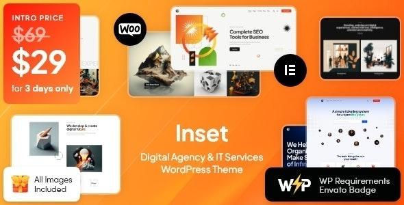 Inset Digital Agency & IT Services WordPress Theme Nulled Free Download