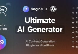 MagicAI for WordPress AI Text, Image, Chat, Code, and Voice Generator Nulled Free Download