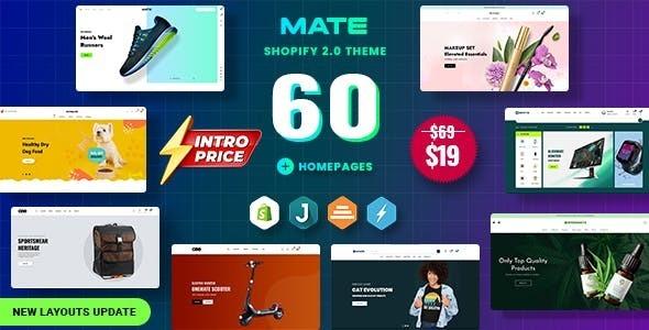 Mate Multipurpose Shopify 2.0 Theme Nulled Free Download