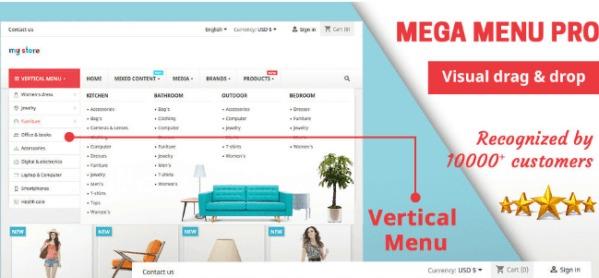Mega Menu PRO module for by PrestaHero Nulled Free Download