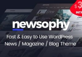 Newsophy Fast and Easy to Use WordPress News and Blog Theme Nulled Free Download