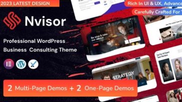 Nvisor Business Consulting WordPress Nulled Free Download