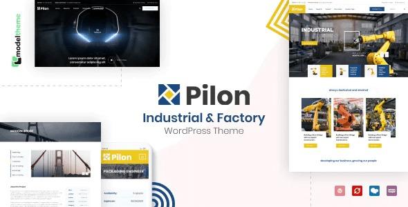 Pilon Industrial & Factory WordPress Theme Nulled Free Download