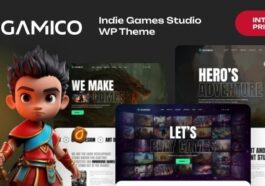 Qamico Indie Games Studio WordPress Theme Nulled Free Download