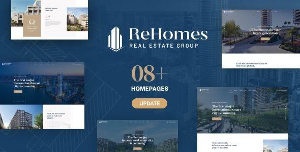 Rehomes Real Estate Group WordPress Theme Nulled Free Download