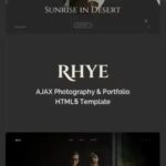 Rhye AJAX Portfolio HTML5 Template Nulled Free Download