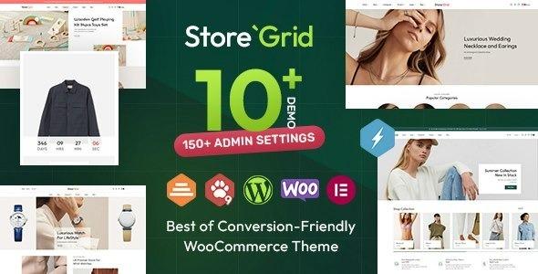 StoreGrid Fashion & Multipurpose WooCommerce Theme Nulled Free Download