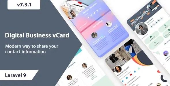 VCard SaaS Digital Business Card Builder SaaS Laravel VCard Saas NFC Card Nulled Free Download