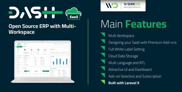 WorkDo Dash SaaS Open Source ERP with Multi-Workspace Nulled Free Download