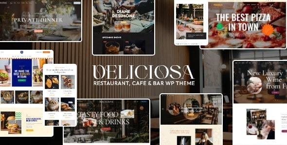 Deliciosa Restaurant, Cafe & Bar WordPress Theme Nulled Free Download