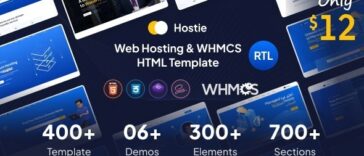 Hostie Web Hosting & WHMCS HTML Template Nulled Free Download