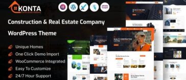 Konta Construction and Real Estate Company WordPress Theme Nulled Free Download
