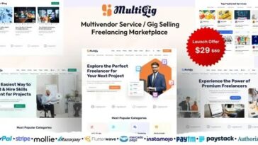 MultiGig Service Gig Selling Freelancing Marketplace (Subscription Based) Nulled Free Download