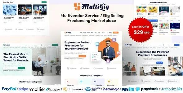 MultiGig Service Gig Selling Freelancing Marketplace (Subscription Based) Nulled Free Download