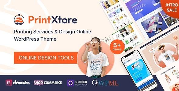 PrintXtore Printing Services & Design Online WordPress WooCommerce Theme Nulled Free Download