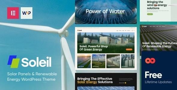 Soleil Solar Panels & Renewable Energy WordPress Theme Nulled Free Download