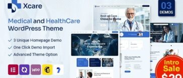 Xcare Medical and HealthCare WordPress Theme Nulled Free Download