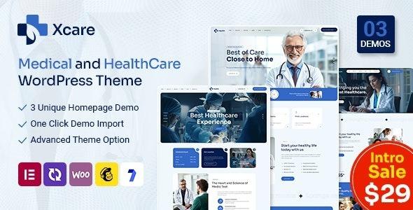 Xcare Medical and HealthCare WordPress Theme Nulled Free Download