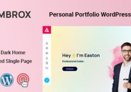 Ambrox Personal Portfolio WordPress Theme Nulled Free Download