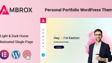 Ambrox Personal Portfolio WordPress Theme Nulled Free Download