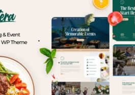 Catera Catering & Event Planner WordPress Theme Nulled Free Download