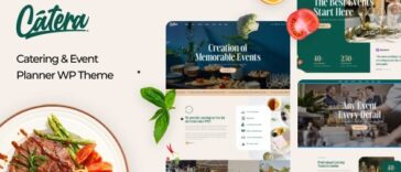 Catera Catering & Event Planner WordPress Theme Nulled Free Download
