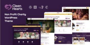 Cleenhearts Non Profit Charity WordPress Theme Nulled Free Download