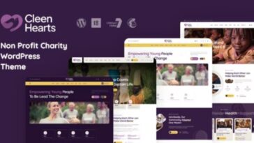 Cleenhearts Non Profit Charity WordPress Theme Nulled Free Download
