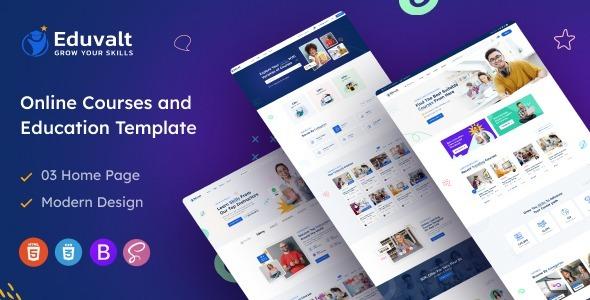 Eduvalt Online Courses & Education WordPress Theme + RTL Nulled Free Download