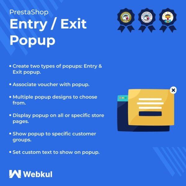 Entry Exit Popup with Voucher Coupon Code PrestaShop Nulled Free Download