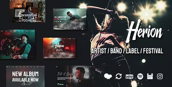 Herion A WordPress Theme for the Music Industry Nulled Free Download