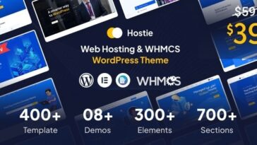 Hostie Web Hosting & WHMCS WordPress Theme Nulled Free Download