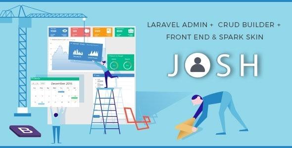 Josh Laravel Admin Template + Front End + CRUD Nulled Free Download