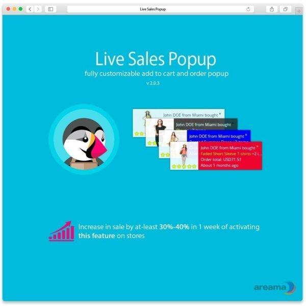 Live Sales Popup product sold notification PrestaShop Nulled Free Download