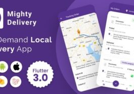 MightyDelivery On Demand Local Delivery System Flutter App Courier Company Courier App Nulled Free Download