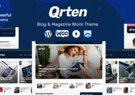 Qrten Block-Based WordPress Theme for Blog & Magazine Nulled Free Download