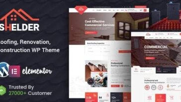 Shelder Roofing Services WordPress Theme + RTL Nulled Free Download