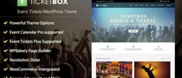 TicketBox Event Tickets WordPress Theme Nulled Free Download