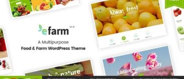 eFarm A Multipurpose Food & Farm WordPress Theme Nulled Free Download