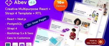 Abev Creative Multipurpose React Next Template Nulled Free Download