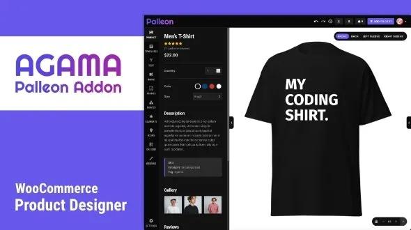 Agama Product Designer For WooCommerce Palleon Addon Nulled Free Download